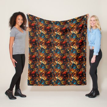 Steampunk Fleece Blanket by MarblesPictures at Zazzle