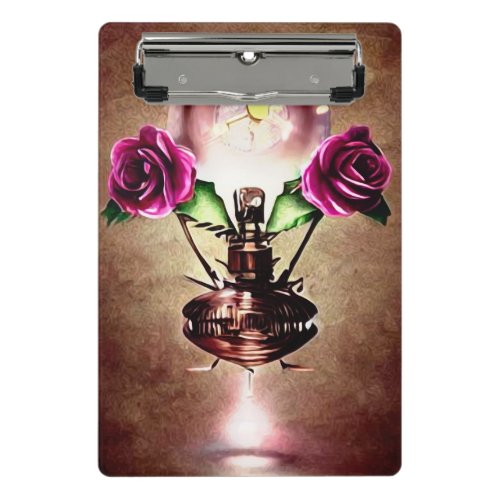 Steampunk Floating Perfume Bottle Mini Clipboard