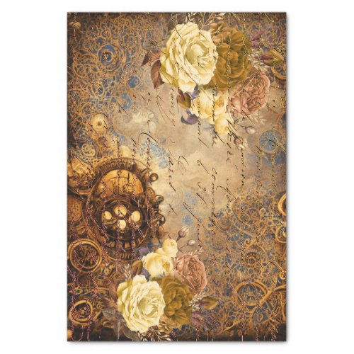 Steampunk Flower Dream Tissue Paper