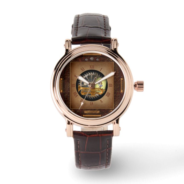Steampunk Flumpet ~ Flügelhorn and Trumpet ~ Watch (Front)