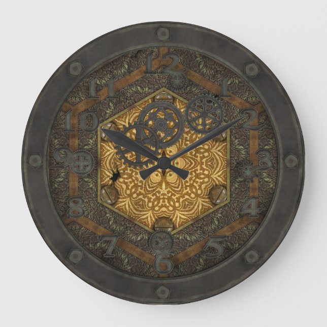 Steampunk Frames with Face Large Clock (Front)