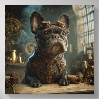 Steampunk Frenchie (Edition 1)- Acrylic Photo Tile