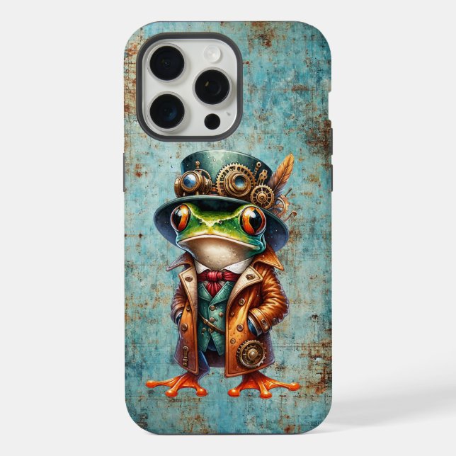 Steampunk Frog Iphone Case (Back)