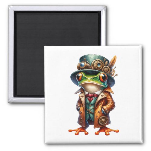 Steampunk Frog Magnet