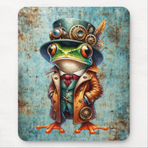 Steampunk Frog Mouse Pad