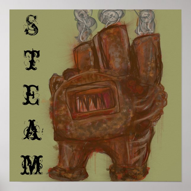 Steampunk Furnace, posters & prints (Front)