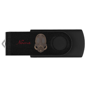 Steampunk Gas Mask Hat Thunder_Cove Flash Drive
