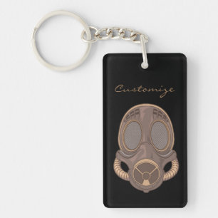 Steampunk Gas Mask Thunder_Cove Keychain