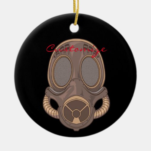 Steampunk Gas Masks Thunder_Cove Ceramic Ornament