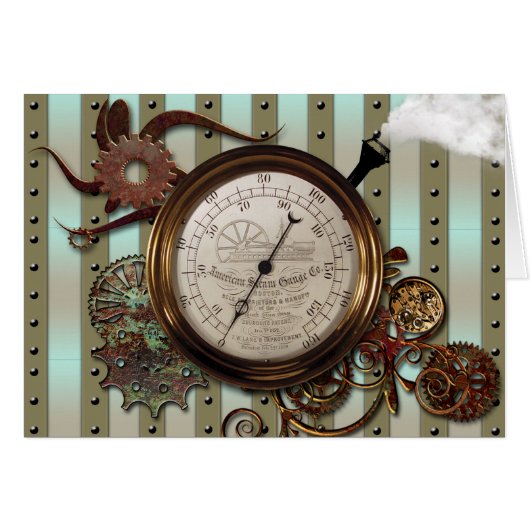 STEAMPUNK GAUGE DESIGN CARDS (Front Horizontal)