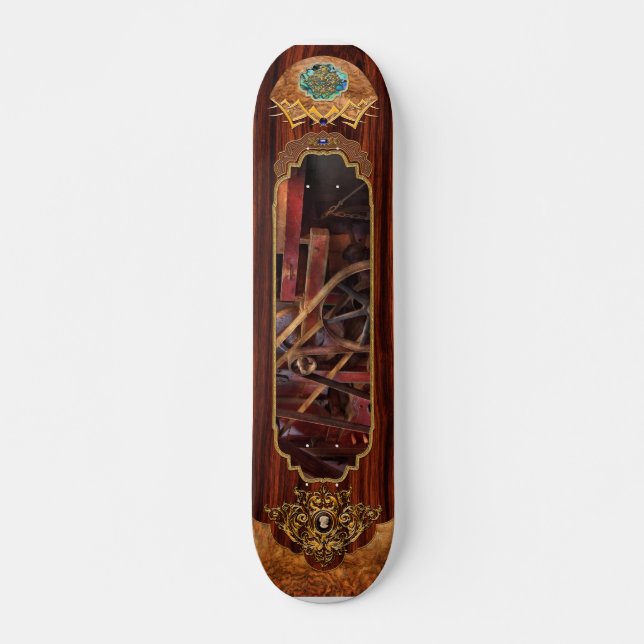 Steampunk - Gear - Belts and Wheels Skateboard (Front)