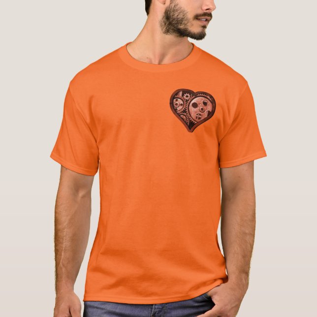 Steampunk Gear Heart T-Shirt (Front)