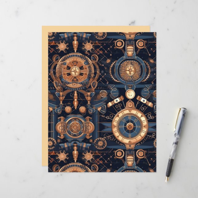 Steampunk Gears (Front/Back In Situ)