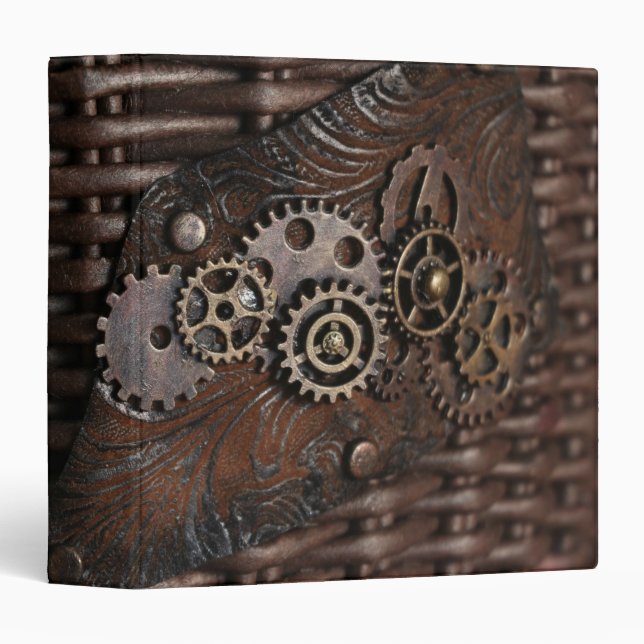 Steampunk Gears  3 Ring Binder (Front/Spine)