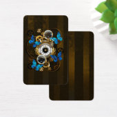 Steampunk Gears and Blue Butterflies (Desk)