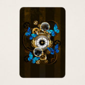 Steampunk Gears and Blue Butterflies (Front)