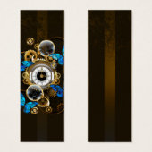 Steampunk Gears and Blue Butterflies (Front & Back)