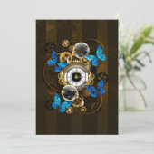 Steampunk Gears and Blue Butterflies (Standing Front)