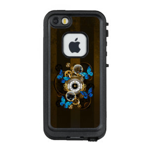 Steampunk Gears and Blue Butterflies LifeProof FRĒ iPhone SE/5/5s Case