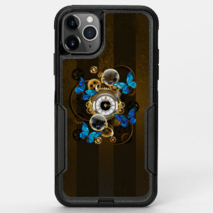 Steampunk Gears and Blue Butterflies OtterBox Commuter iPhone 11 Pro Max Case