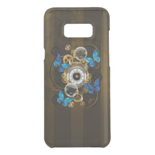 Steampunk Gears and Blue Butterflies Uncommon Samsung Galaxy S8+ Case