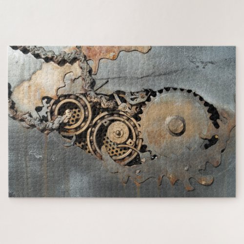 Steampunk Gears And Cogs Jigsaw Puzzle