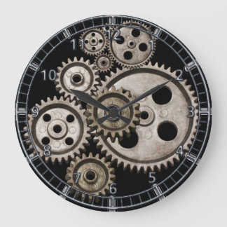 steampunk gears cogs engine metal machine clock