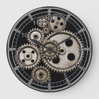 steampunk gears cogs engine vintage machine clock
