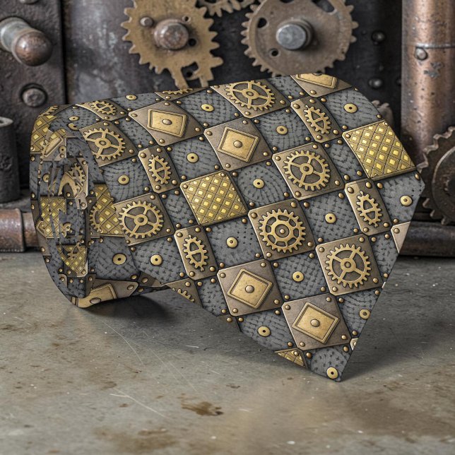 Steampunk Gears Custom Necktie Tie (Creator Uploaded)