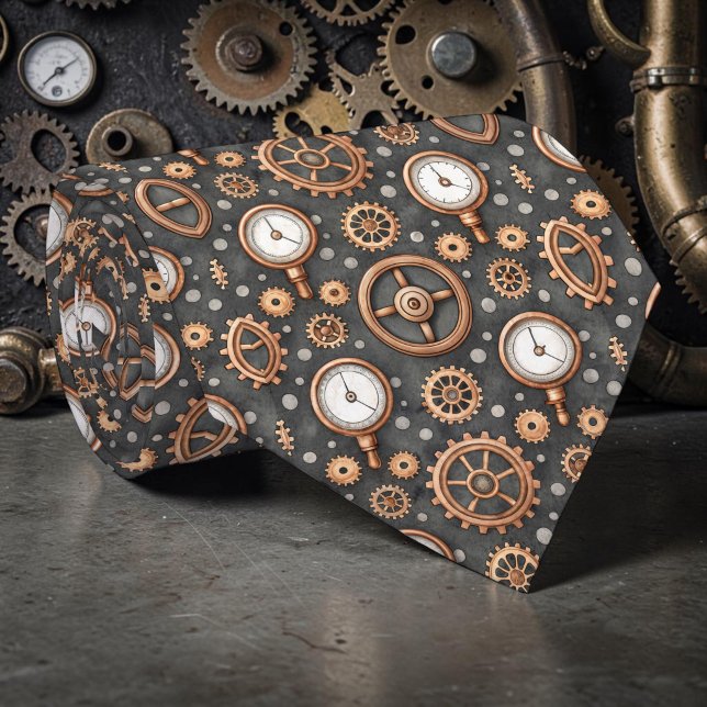 Steampunk Gears Custom Necktie Tie (Creator Uploaded)