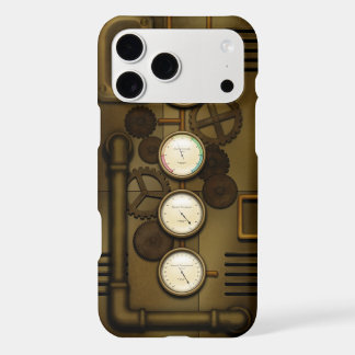 Steampunk Gears & Gauges Industrial Age Distressed iPhone 17 Pro Max Case
