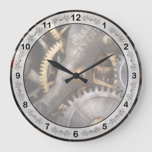 Steampunk - Gears - Horology Large Clock