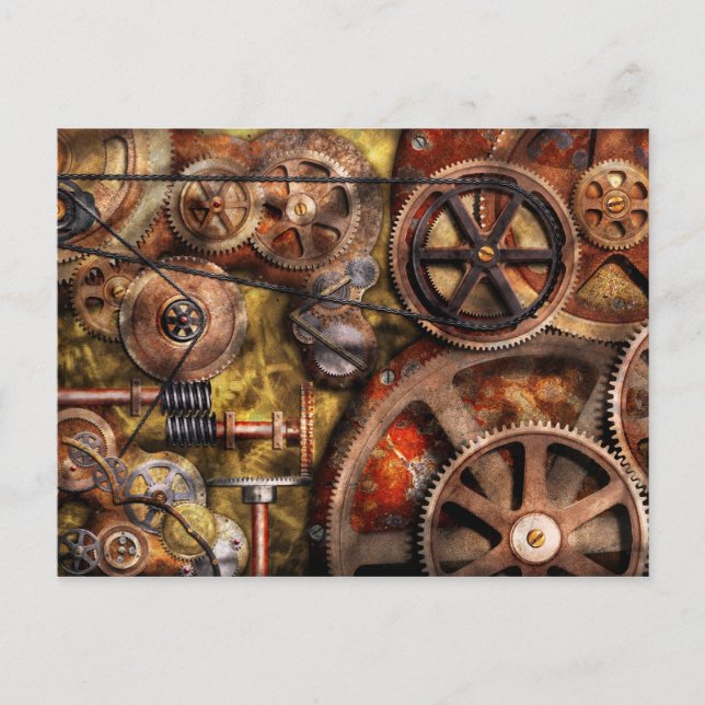 Steampunk - Gears - Inner Workings Postcard (Front)