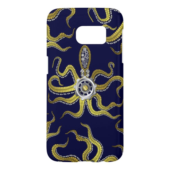 Steampunk Gears Octopus Kraken Case-Mate Samsung Galaxy Case (Back)