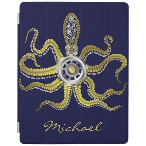 Steampunk Gears Octopus Kraken iPad Smart Cover