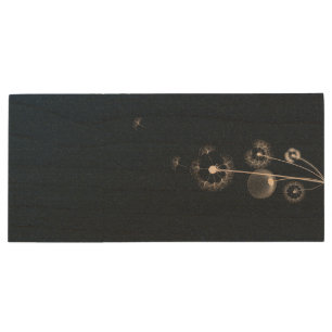 Steampunk Gears Vintage Wooden USB Flash Drive