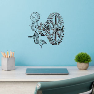 Steampunk Gears  Wall Decal