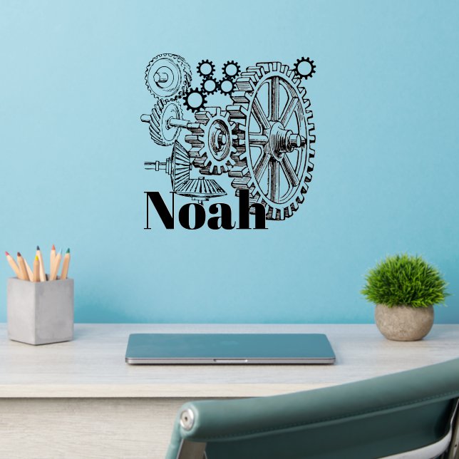 Steampunk Gears  Wall Decal (Home Office 2)