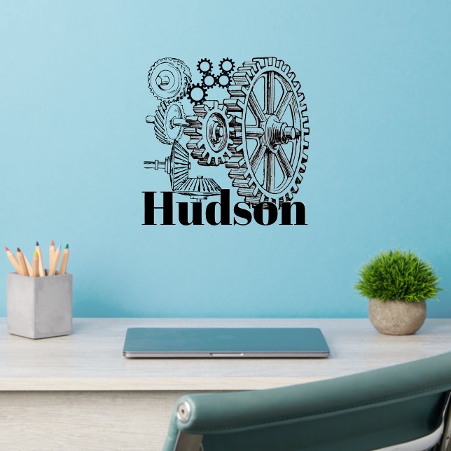 Steampunk Gears  Wall Decal (Home Office 2)