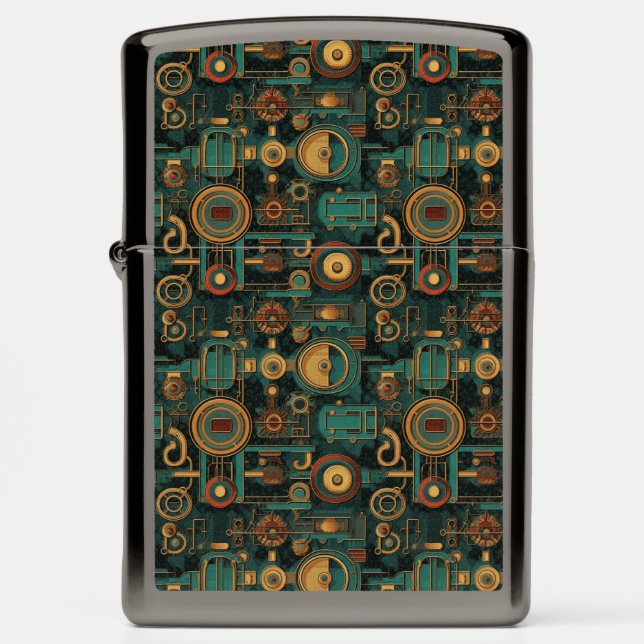 Steampunk Gears Zippo Lighter (Front)