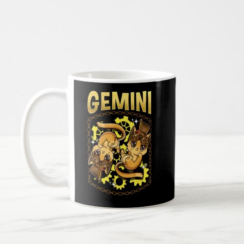Steampunk Gemini Inspired Steampunk Twins Related  Coffee Mug