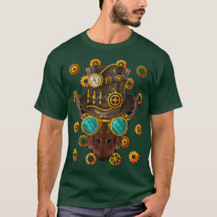 Steampunk Giraffe Medieval Victorian Steam Powered T-Shirt