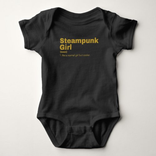 Steampunk Girl _ Steampunk Baby Bodysuit