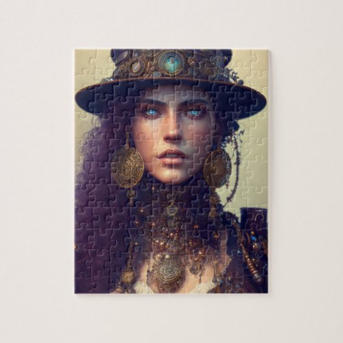 Steampunk Goddess Jigsaw Puzzle