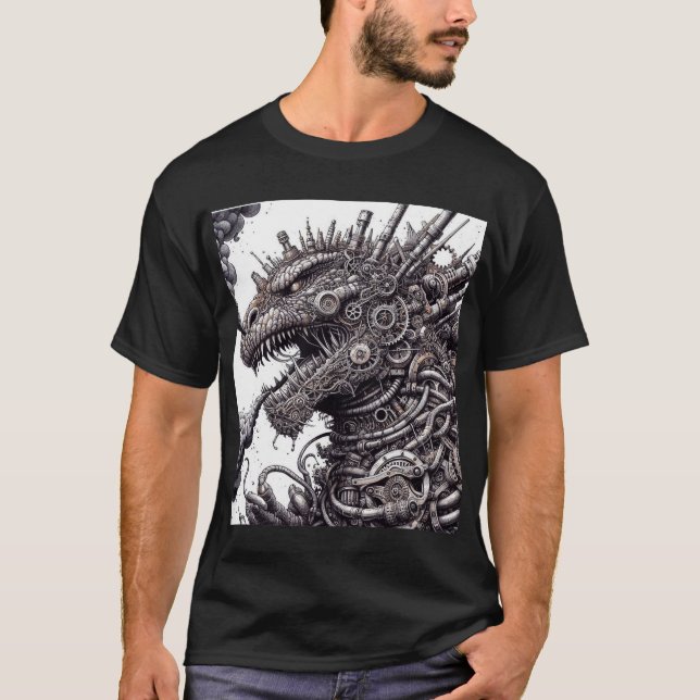Steampunk Godzilla T-Shirt (Front)