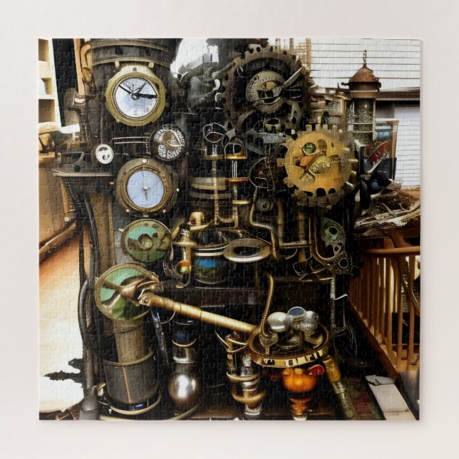 Steampunk Good Luck Generator Jigsaw Puzzle (Vertical)