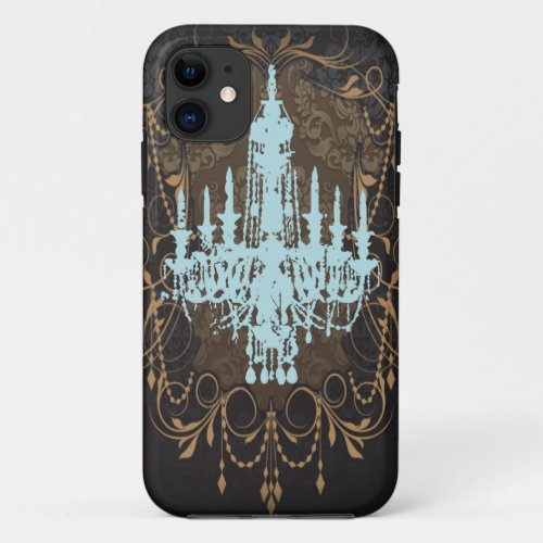 steampunk goth butterfly paris vintage chandelier iPhone 11 case