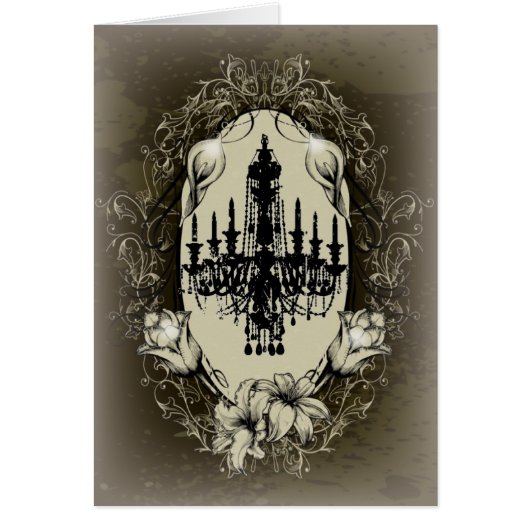 steampunk goth victorian vintage paris chandelier (Front)