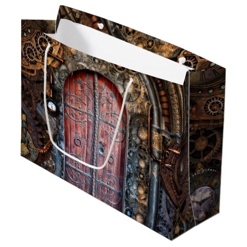 Steampunk Gothic Door Large Gift Bag