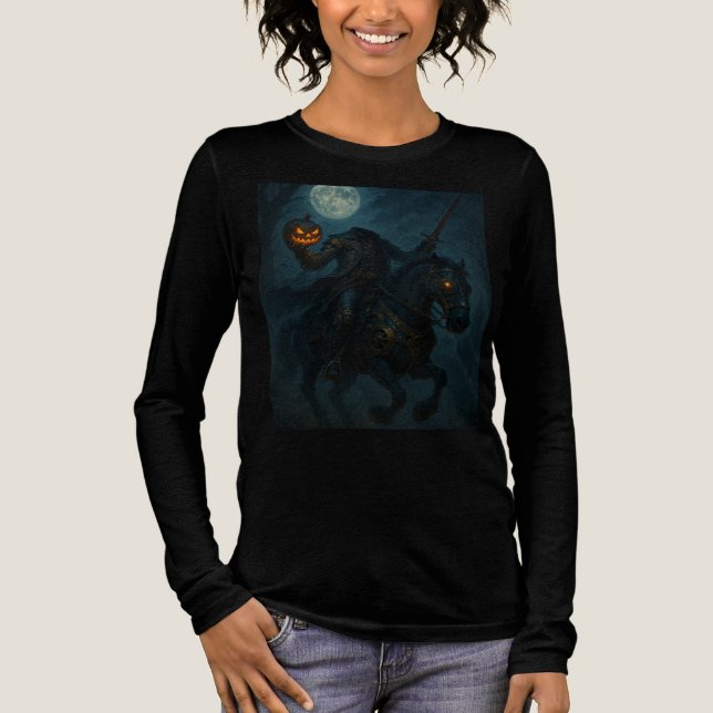 Steampunk Gothic Horror Headless Horseman Tri-Blend Shirt (Front)